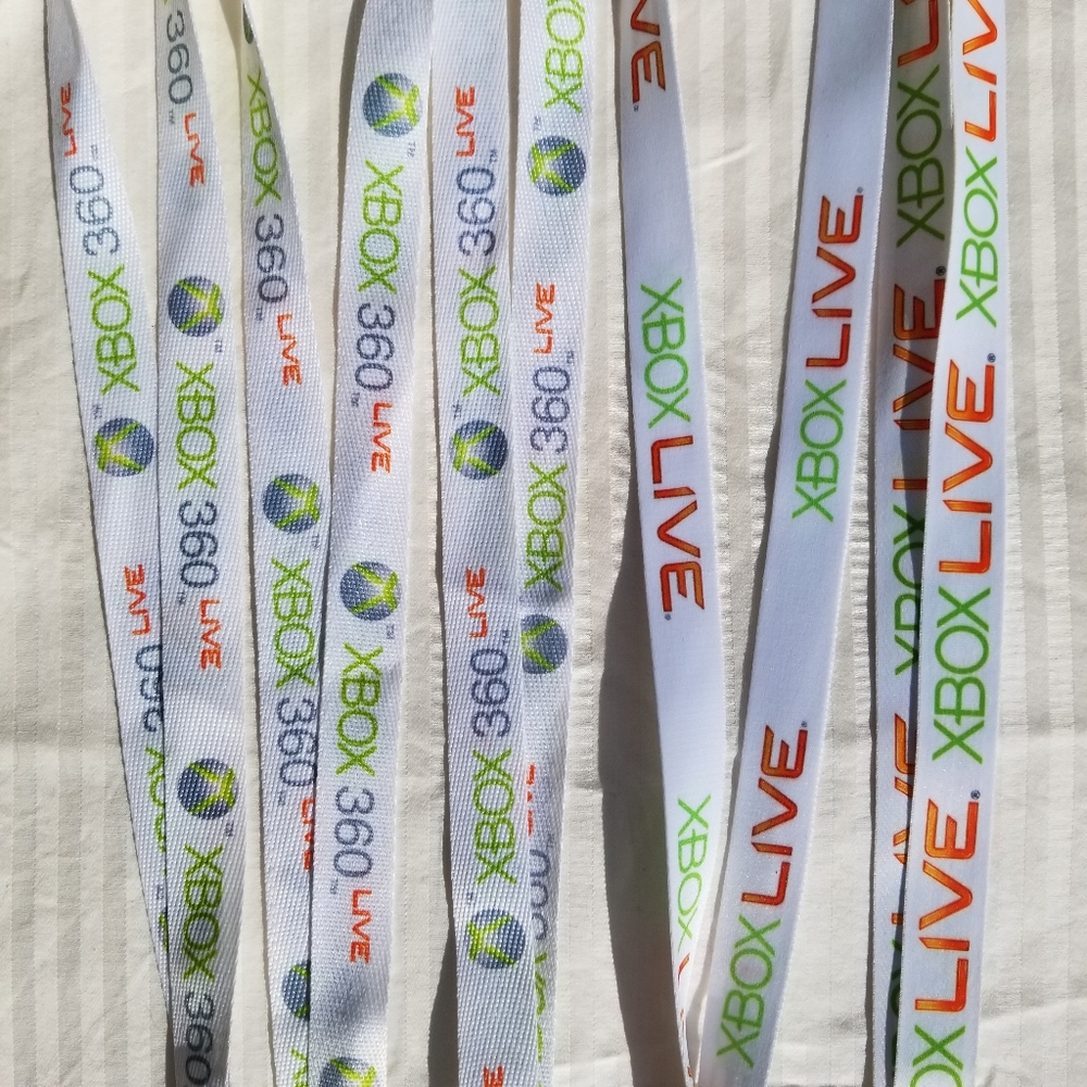 5-Pack XBOX 360 Live Lanyards White -different ver